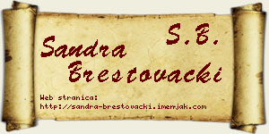 Sandra Brestovački vizit kartica